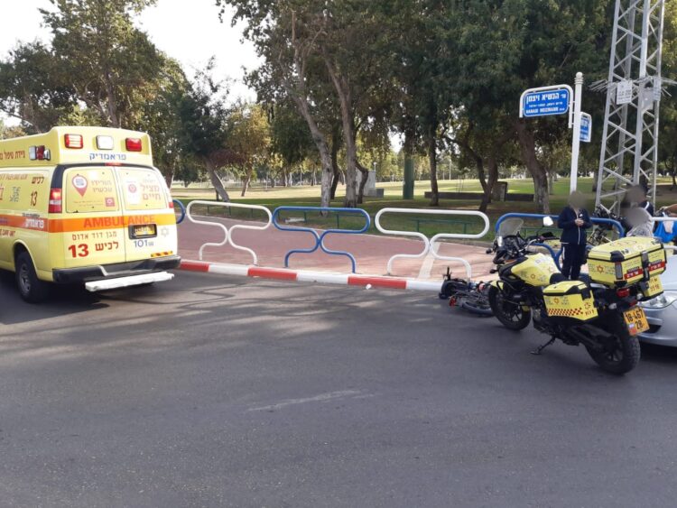 זירת התאונה. צילום: ברוך הרשקוביץ, תיעוד מבצעי מד"א