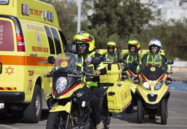 רוכבי יחידת האופנועים של מד"א. קרדיט: דוברות מד"א