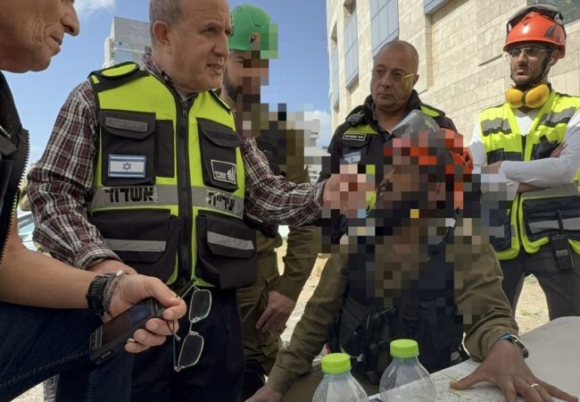 ראש העיר בתרגיל חירום