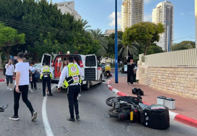 זירת התאונה. צילום: מד״א הצלה דרום