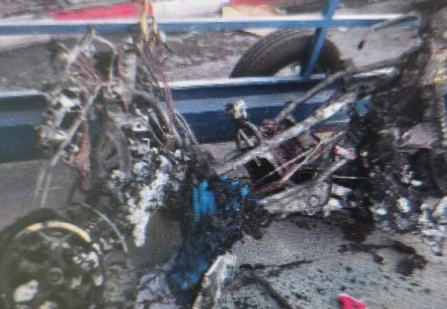 הקטנוע שהוצת בבני ברק