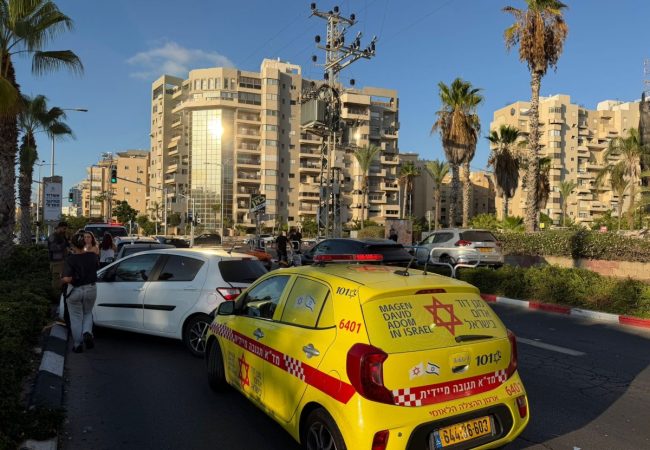 זירת התאונה. צילום: הצלה דרום