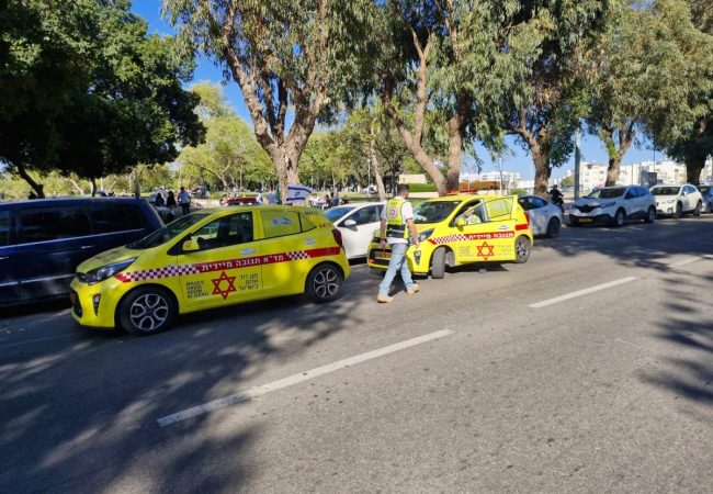 כוחות ההצלה בזירה. צילום: מד״א