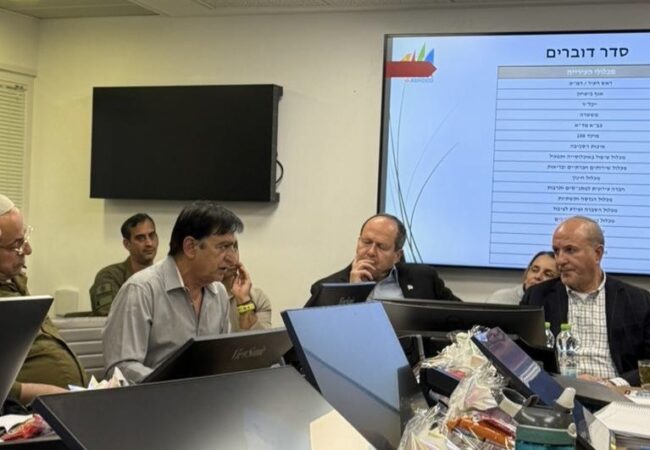 דיון הערכת מצב בעיריית אשדוד יחד עם מפקד תחנת משטרת אשדוד