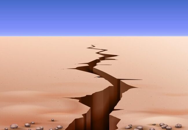 רעידת אדמה. תמונת איסטולרציה. קרדיט: Freepik