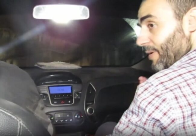 מוחמד סינוואר באחת המנהרות בעזה. צילום: דובר צה״ל
