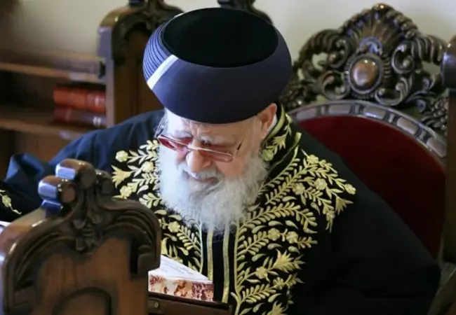 מרן הרב עובדיה יוסף זצוק"ל. צילום: שוקי לרר