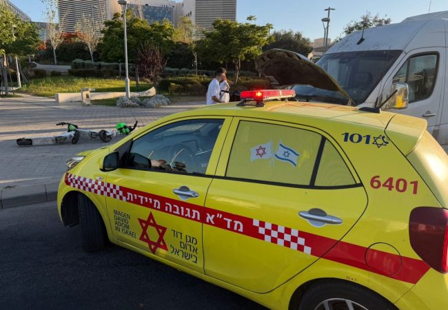 מזירת התאונה. צילום: מד״א הצלה דרום