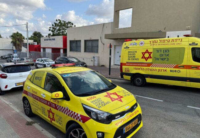 כוחות ההצלה בזירה. צילום: מד״א
