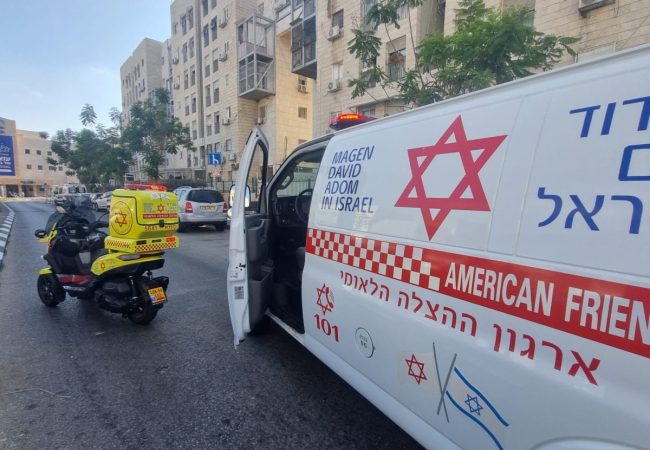 זירת התאונה. צילום: מד״א
