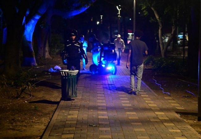כוחות הביטחון באשדוד. קרדיט צילום: אורי קריספין