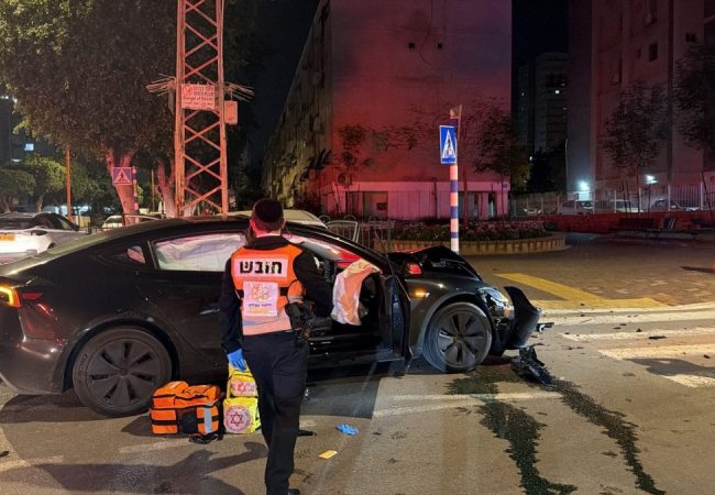 מזירת התאונה. צילום: איחוד הצלה