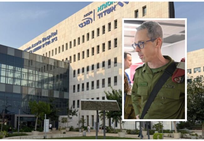 הקרפ"ר בסיור בבית החולים. בית החולים אסותא אשדוד. צילום: אלעד גוטמן, אסותא אשדוד