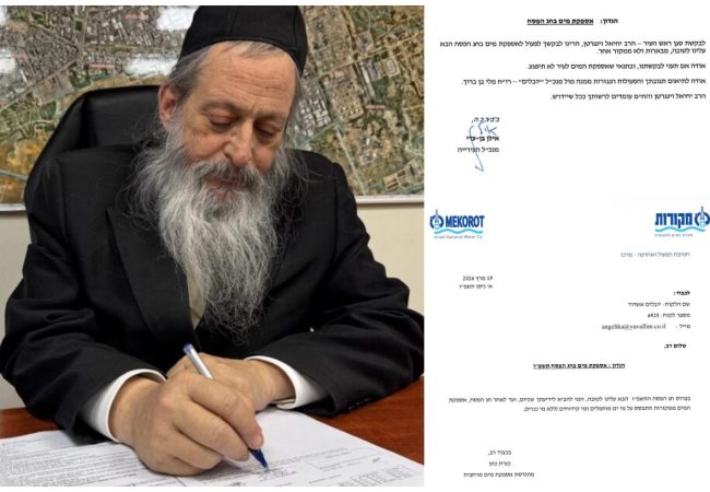 סגן ראש העיר והמכתבים בנושא