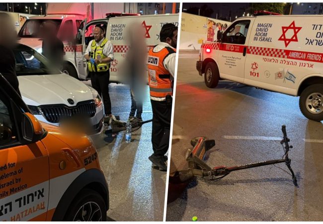 זירת התאונה. צילום: איחוד הצלה / מד״א הצלה דרום