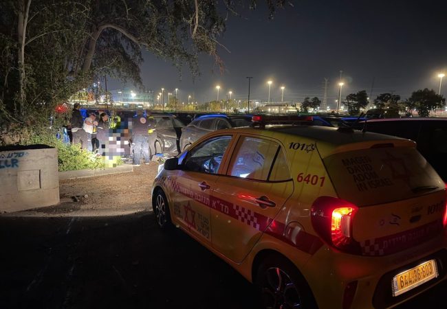 כוחות ההצלה בזירה. צילום: מד״א הצלה דרום