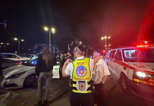 זירת התאונה. צילום: מד״א הצלה דרום