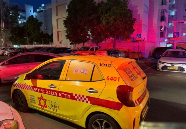 מזירת האלימות. צילום: מד״א הצלה דרום