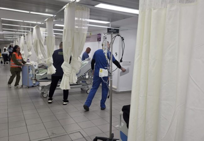 מחלקת החירום התת קרקעית שנפתחה בתחילת המלחמה. צילום: דוברות אסותא אשדוד