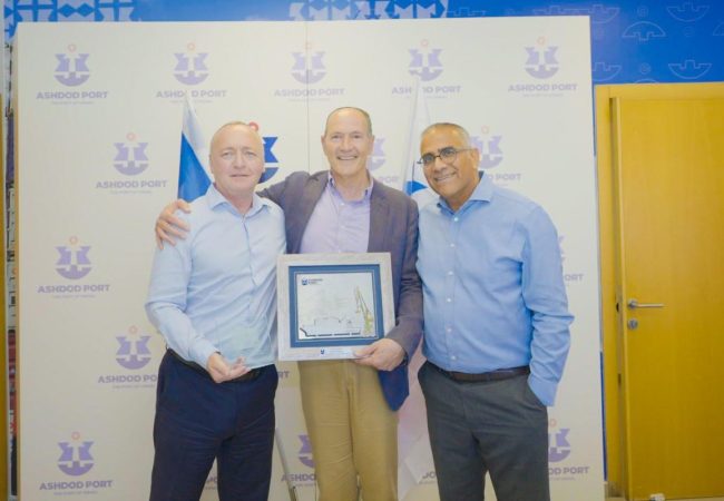 שגריר פנמה בנמל אשדוד. צילום: מור שקיפי